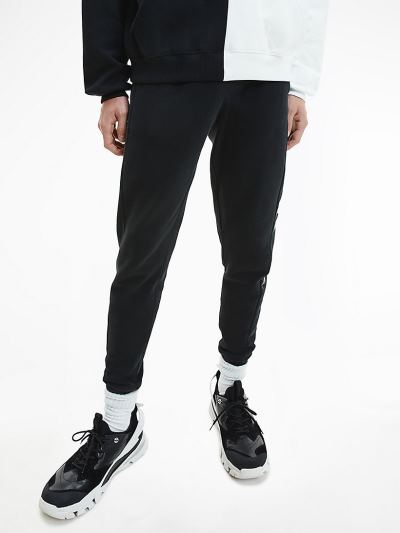 Calvin Klein Ruhák HU925203 | Calvin Klein Organic Cotton Logo Férfi Jogger Fekete
